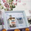 Luxury box Grapefruit&tangerine shimmer gin 0.70 L + crystal Mountain Creek glass
